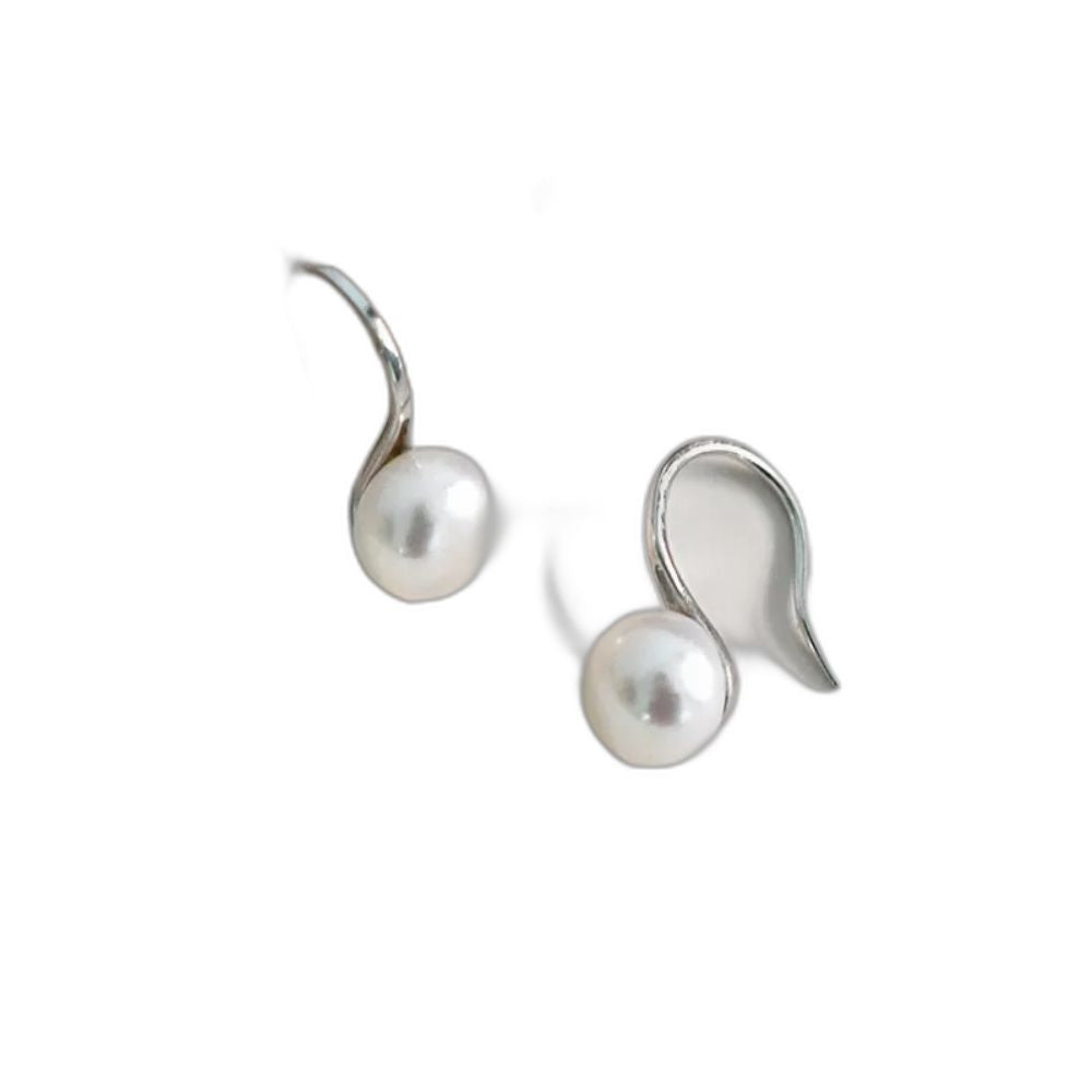 ASHIQI Natural Freshwater Pearl Earrings Jewelry