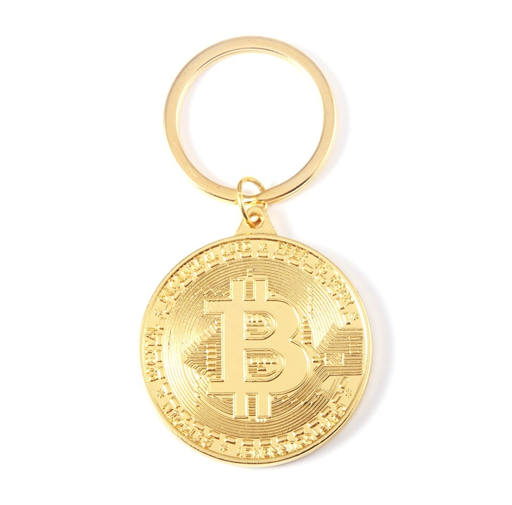 Bitcoin Keychain Keyring Pendant Jewelry