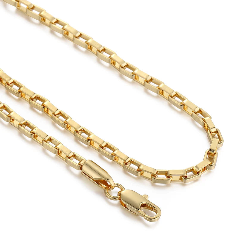 TRENDSMAX Men's Necklace Gold Color Geometric Jewelry