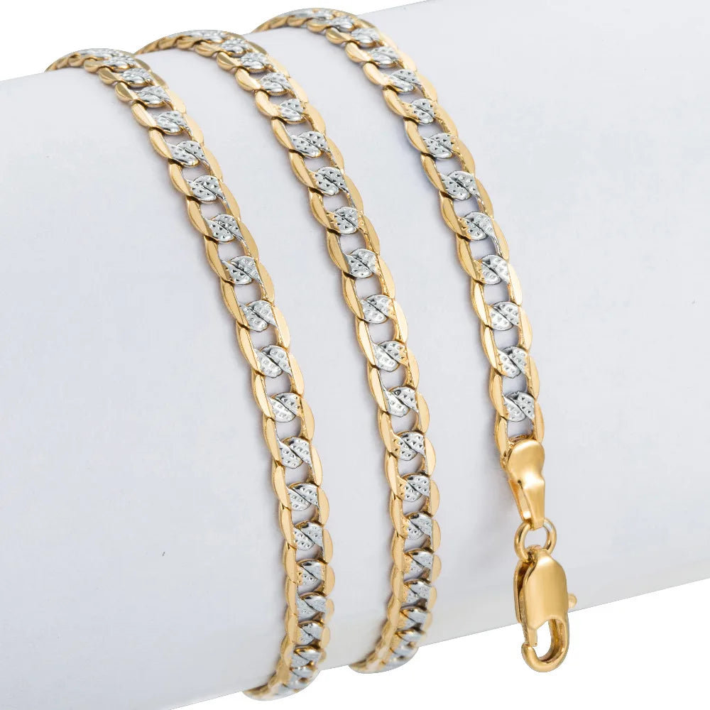 TRENDSMAX Gold Color Chain Necklace Jewelry