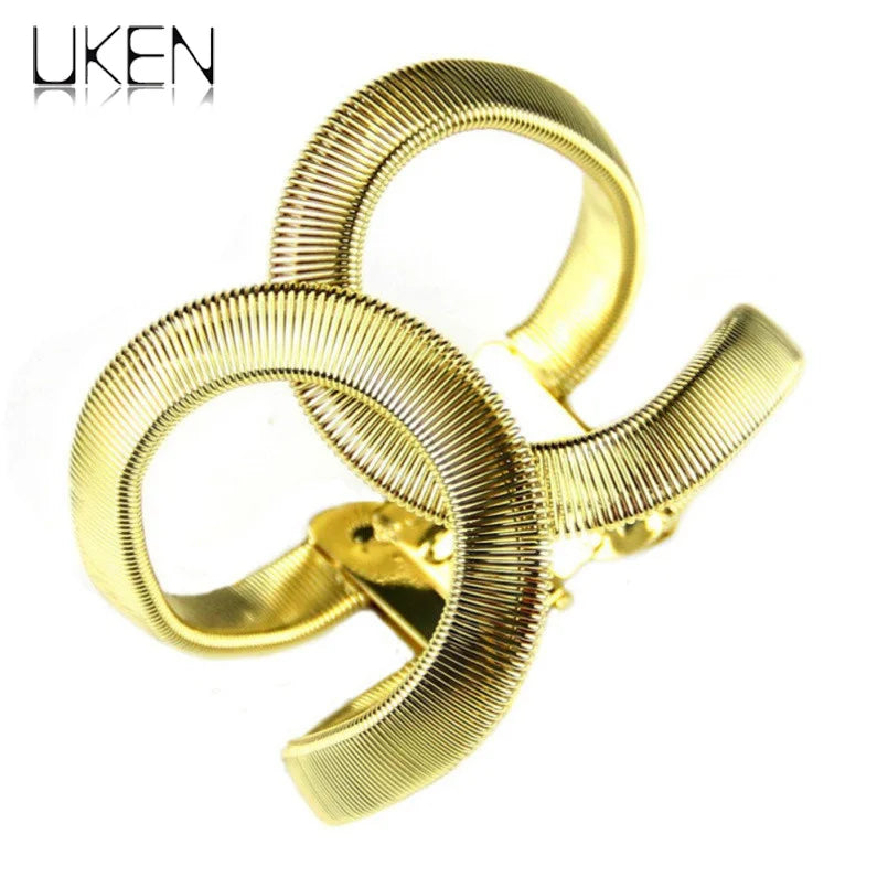 UKEN Designer Elegent Alloy Wide Spring Jewelry