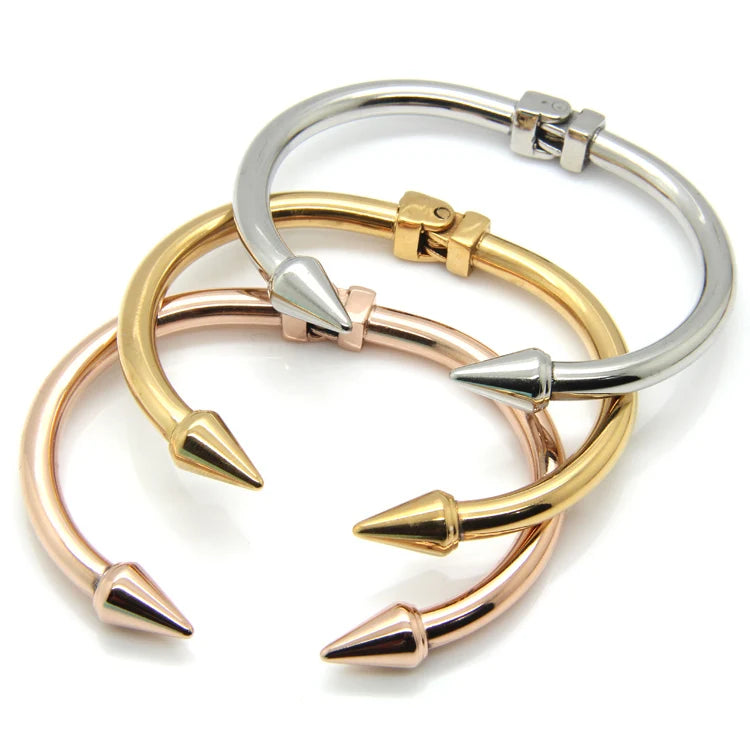 BORASI Stainless Steel Jewelry Conical Arrows Bracelets & Bangles