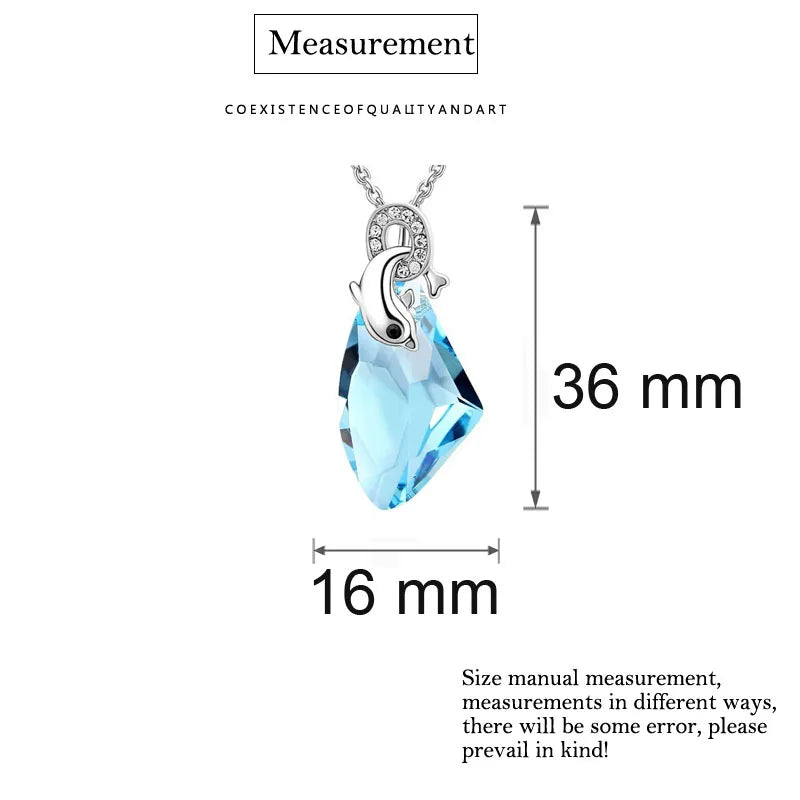 High Quality Dolphin AX Pendant Necklace Jewelry