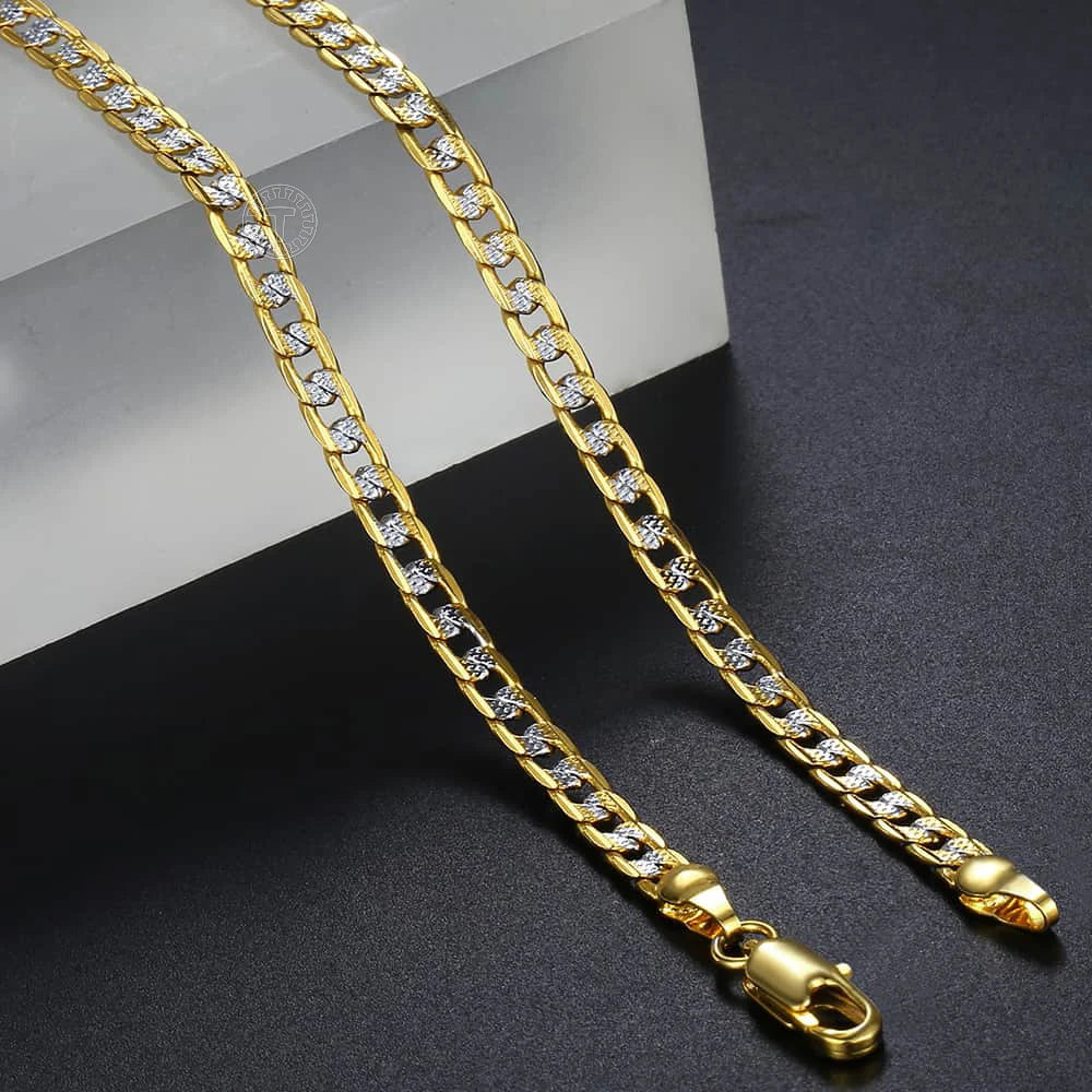 TRENDSMAX Gold Color Chain Necklace Jewelry