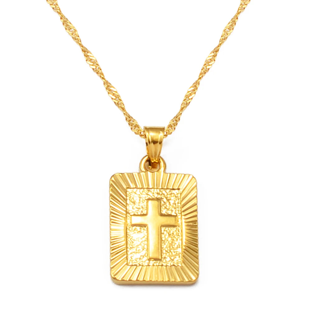 Anniyo Christianity Crucifix Classic Jewelry